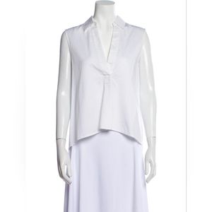 T BY ALEXANDER WANGV-Neck Sleeveless Blouse